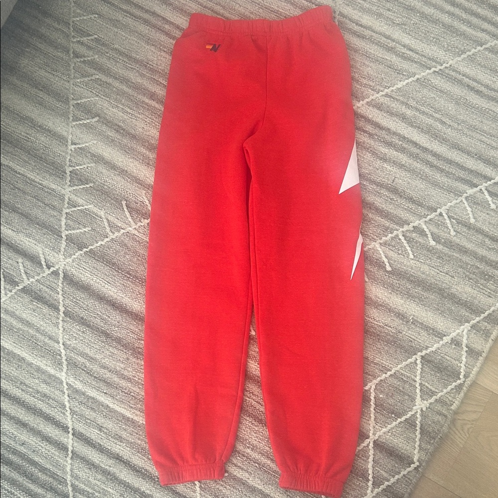Aviator Nation Vibrant Red Kids Joggers